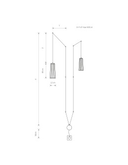 Nowodvorski DOVER Wall lamp adjustable with switch Max power 2x35W GU10 Black 9263 - product 2