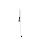 Boho pendant lamps - Nowodvorski DOVER Wall lamp adjustable with switch Max wattage 1x35W GU10 Black 9264 - product 1