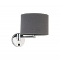 Nowodvorski HOTEL Wall lamp adjustable with switch Max power 1x60W E14 Grey 9303