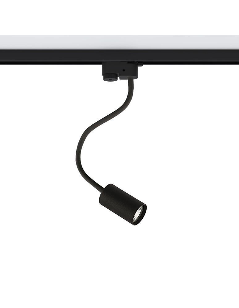 Lamps for 1 phase busbars - Nowodvorski PROFILE EYE FLEX Configurable System PROFILE Luminaire Max wattage 1x10W only LED GU10 Black 9332 - product kolory-swiatla.pl 1