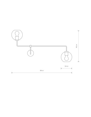 Nowodvorski MONACO Wall Mounted Max power 2x60W E27 Black 9362 - product 2