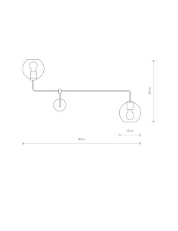 Nowodvorski MONACO Wall Mounted Max power 2x60W E27 Black 9362 - product 2