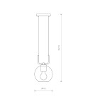 Pendant lamps - Nowodvorski MONACO Suspended Ceiling Max power 1x60W E27 Black 9364 - product 2