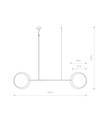Nowodvorski MINIMAL Suspended Ceiling Max power 2x40W E27 Oak 9375 - product 2