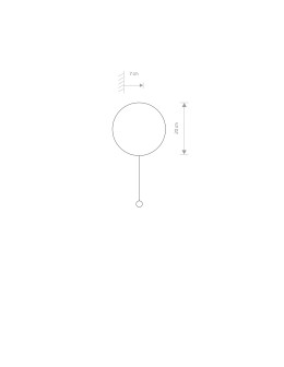 Nowodvorski MINIMAL Wall lamp with switch Max power 1x10W G9 Oak 9377 - product 2