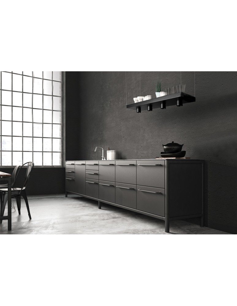 Pendant lamps - Nowodvorski PLANT Suspended Ceiling Max power 4x35W GU10 Black 9381 - product kolory-swiatla.pl 4