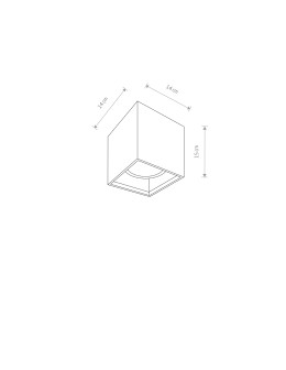 Nowodvorski BOLD M Spot Surface Max power 1x75W GU10 ES111 Grey 9392 - product 2