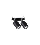 Spotlight ceiling lamps - Nowodvorski EYE FIT Flush Mounted Spot Max power 2x10W only LED GU10 Black 9398 - product 1