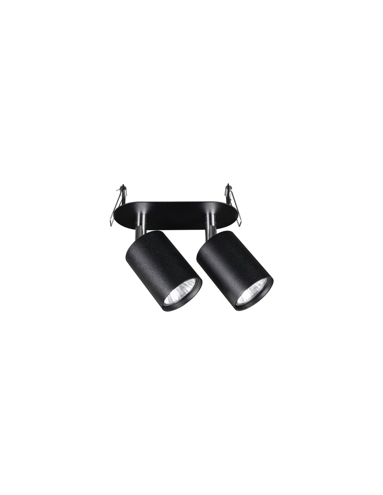 Spotlight ceiling lamps - Nowodvorski EYE FIT Flush Mounted Spot Max power 2x10W only LED GU10 Black 9398 - product kolory-swiatla.pl 1