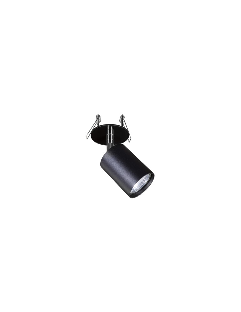 Recessed ceiling spotlights - Nowodvorski EYE FIT Flush Mounted Spot Max power 1x10W only LED GU10 Black 9400 - product kolory-swiatla.pl 1