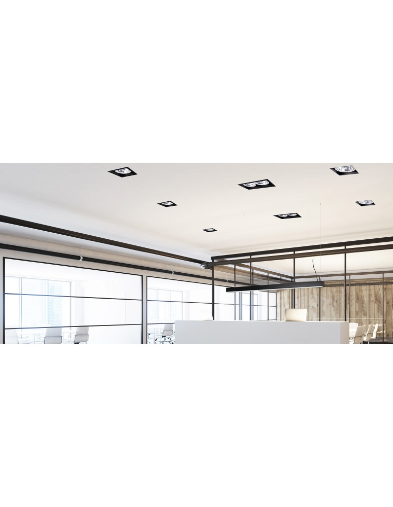 Frameless flush-mounted lamps - trimless - Nowodvorski MOD PLUS Spot Concealed Max power 1x75W GU10 ES111 Black 9404 - product kolory-swiatla.pl 2