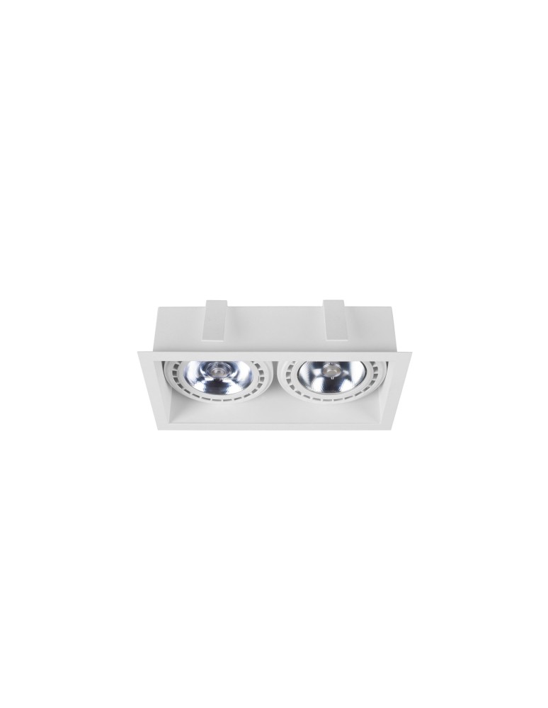 Square flush-mounted lamps - Nowodvorski MOD Spot Concealed Max power 2x75W GU10 ES111 White 9412 - product kolory-swiatla.pl 1