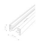 1 phase buses - Nowodvorski PROFILE TRACK 1 M Configurable System PROFILE Rail System Black 9448 - product 2