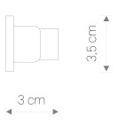Accessories for 1 phase busbars - Nowodvorski PROFILE DEAD END CAP Customizable System PROFILE Surface Accessories Black 9458 - product 2