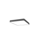 Large Plafonds - Nowodvorski SOFT LED 60X60 Plafond 5xLED T8 Graphite 7530 - product 1