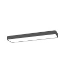 Plafonds - Nowodvorski SOFT LED 60X20 Plafond 2xLED T8 Graphite 7526 - product 1