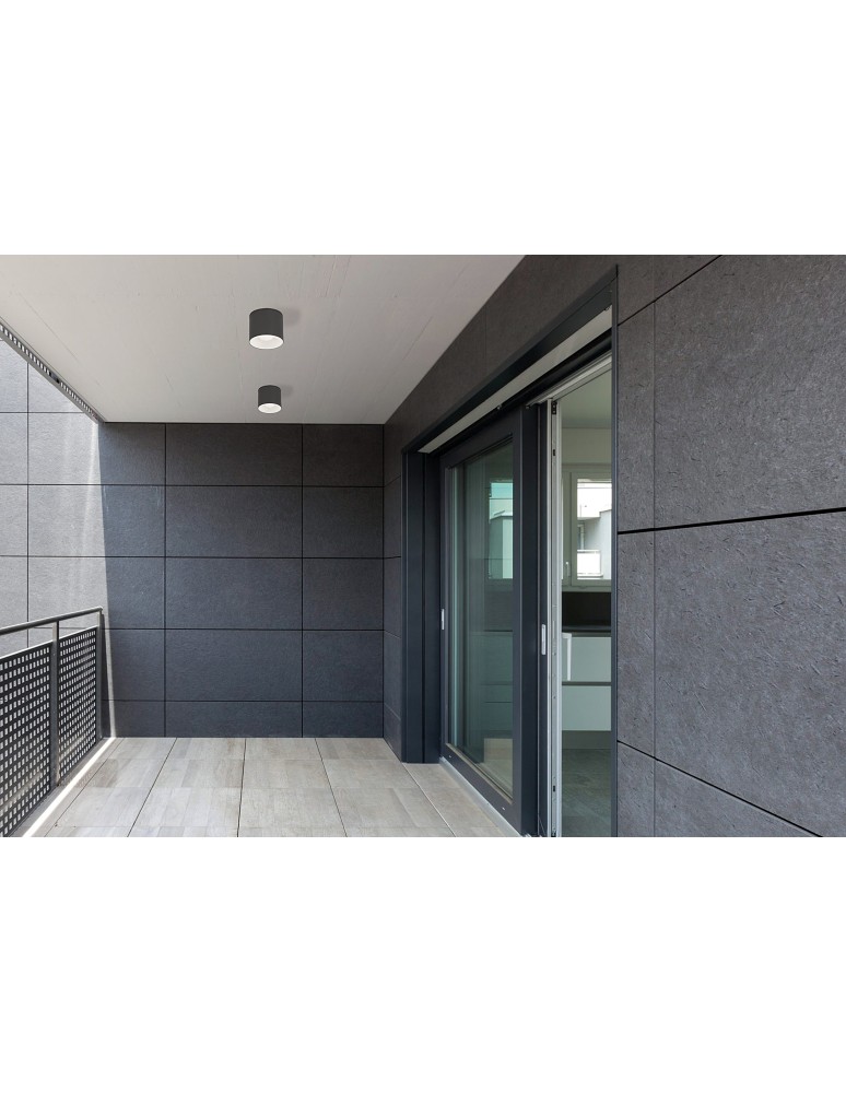 Outdoor ceiling lamps - Nowodvorski HEXA Outdoor Ceiling Plafond Max power 1x35W GU10 IP44 Graphite 9565 - product kolory-swiatla.pl 3