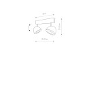 Spotlight ceiling lamps - Nowodvorski VESPA Reflector/Spot Max power 2x75W GU10 ES111 White 9593 - product 2