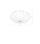 Ceiling lamps with lampshade - Nowodvorski FORM L Ceiling Plafond Max power 4x25W only LED E27 White 9672 - product 2