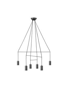 Nowodvorski IMBRIA VI Wisząca 6xGU10 Czarny 9677