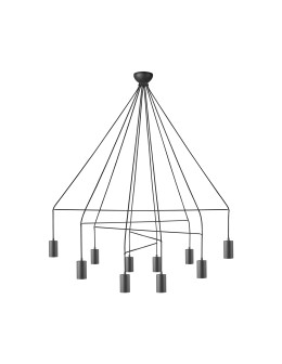 Nowodvorski IMBRIA X Wisząca 10xGU10 Czarny 9680