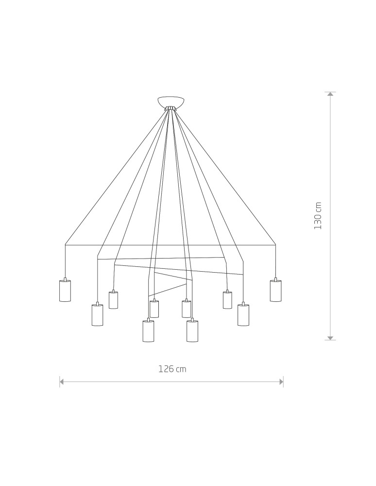 Modern chandeliers - Nowodvorski IMBRIA Suspended Ceiling Max wattage 35W GU10 Black 9680 - product kolory-swiatla.pl 2
