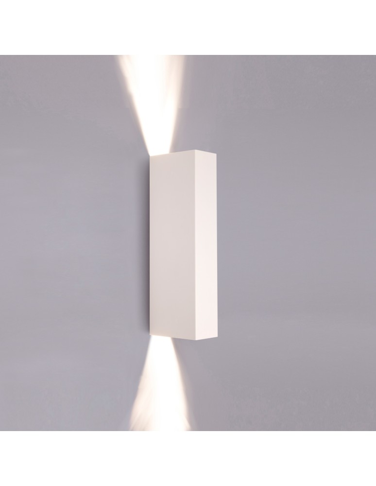 Minimalist wall lamps - Nowodvorski MALMO Wall Mounted Max power 2x35W GU10 White 9704 - product kolory-swiatla.pl 1