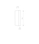 Minimalist wall lamps - Nowodvorski MALMO Wall Mounted Max power 2x35W GU10 White 9704 - product 2