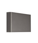 Minimalist wall lamps - Nowodvorski HAGA Wall Mounted Max power 2x40W G9 Graphite 9710 - product 2