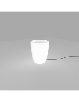 Nowodvorski FLOWERPOT S Zewnętrzna Przenośna z Wtyczką 1xE27 Biały 9711