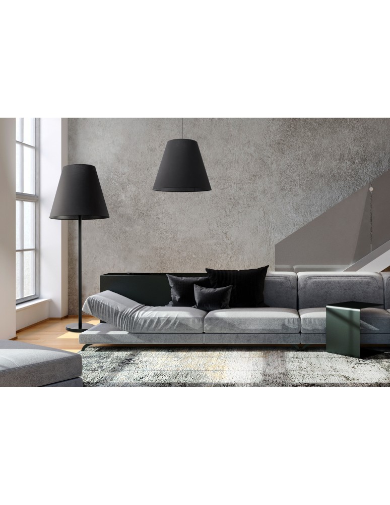 Floor lamps with lampshade - Nowodvorski MOSS Floor Max power 3x60W E27 Black 9736 - product kolory-swiatla.pl 3
