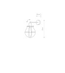 Wall lamps - Nowodvorski MANUFACTURE Wall lamp adjustable Max power 1x60W E27 Black 9742 - product 2