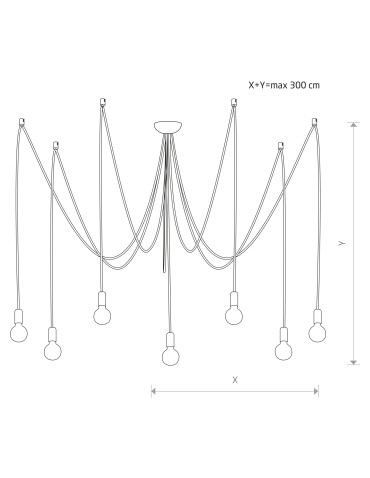 Nowodvorski SPIDER VII Wisząca 7xE27 Biały 9743 - produkt 2