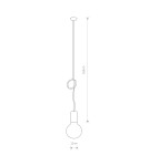 Pendant lamps - Nowodvorski CABLE Pendant Ceiling Max power 1x60W E27 Black 9747 - product 3