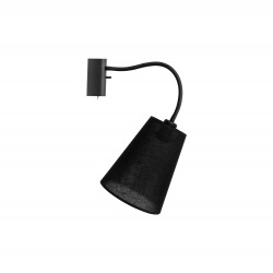 Nowodvorski FLEX SHADE Wall lamp adjustable with switch Max wattage 1x60W E27 Black 9758