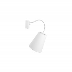 Nowodvorski FLEX SHADE Wall lamp adjustable with switch Max wattage 1x60W E27 White 9764
