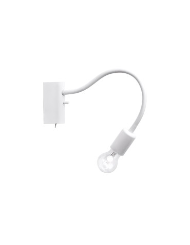Nowodvorski FLEX Wall lamp adjustable with switch Max power 1x60W E27 White 9774