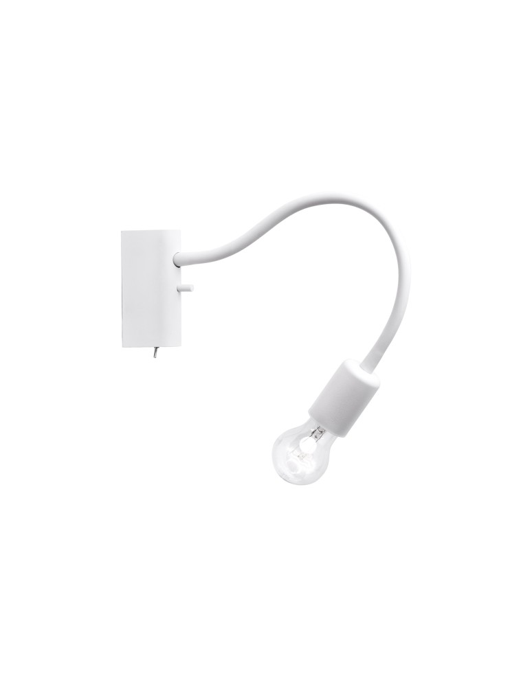 Wall lamps - Nowodvorski FLEX Wall lamp adjustable with switch Max power 1x60W E27 White 9774 - product kolory-swiatla.pl 1