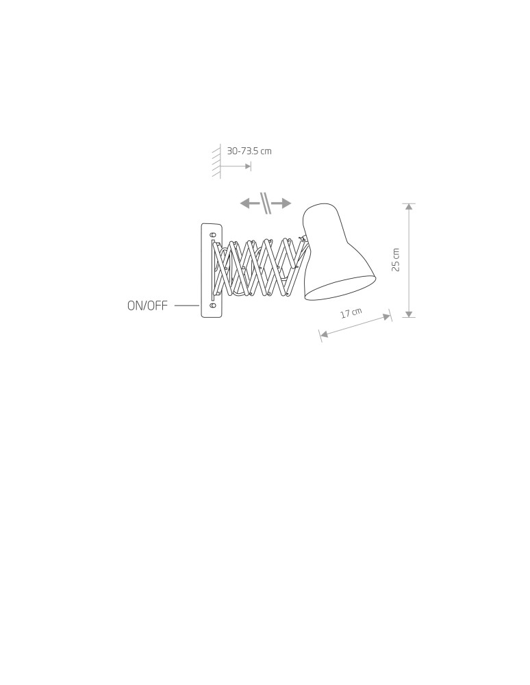 Wall lamps - Nowodvorski HARMONY Wall lamp adjustable with switch Max wattage 1x60W E27 Black 9890 - product kolory-swiatla.pl 2