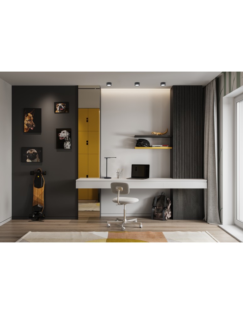 Ceiling luminaires for replaceable light source - Nowodvorski FLEA Spot Surface Mounted Max wattage 12W GX53 Black 8203 - product kolory-swiatla.pl 5