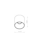 Ceiling luminaires for replaceable light source - Nowodvorski POINT TONE Surface Mounted Spot Max wattage 10W only LED GU10 White 8221 - product 4