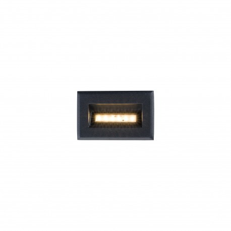 Nowodvorski BAY LED Zewnętrzna Ścienna Wbudowana Max moc 3W LED IP65 Czarny 8164