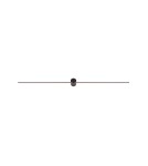 Bathroom wall lamps - Nowodvorski PIN LED L Wall Wall lamp Picture wall lamp Max wattage 15W LED IP44 Black 8130 - product 3
