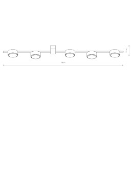 Nowodvorski PILLS Ceiling Plafond Max power 5x8W GX53 Black 8262 - product 2