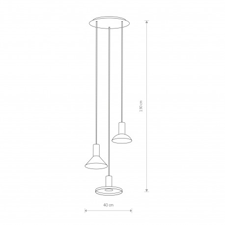 Nowodvorski HERMANOS Sufitowa Wisząca Max moc 10W only LED GU10 Biały 8031