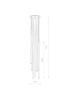 Nowodvorski LASER 1000 Ceiling Pendant Max power 10W only LED G9 Black 7667 - product 2