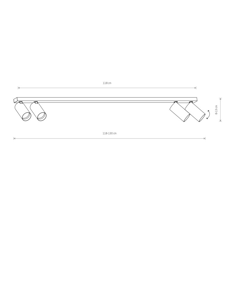 Spotlight ceiling lamps - Nowodvorski MONO Spotlight/Spot Max wattage 10W only LED GU10 Black 7768 - product kolory-swiatla.pl 2