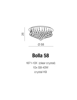 Azzardo BOLLA 58 10xG9 Sufitowa/Wisząca Przeźroczysty AZ1288 - produkt 2