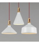 Pendant lamps - Step Into Design NORDIC WOODY White and Wood 35 cm Pendant ST-5097B - product 3