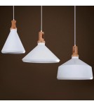 Pendant lamps - Step Into Design NORDIC WOODY White and Wood 35 cm Pendant ST-5097B - product 4